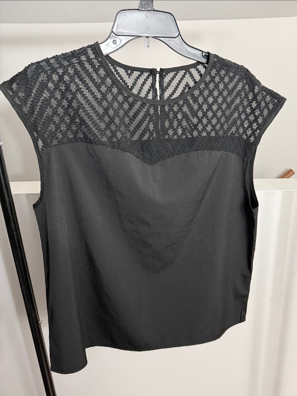SHEIN Black Sleeveless Blouse